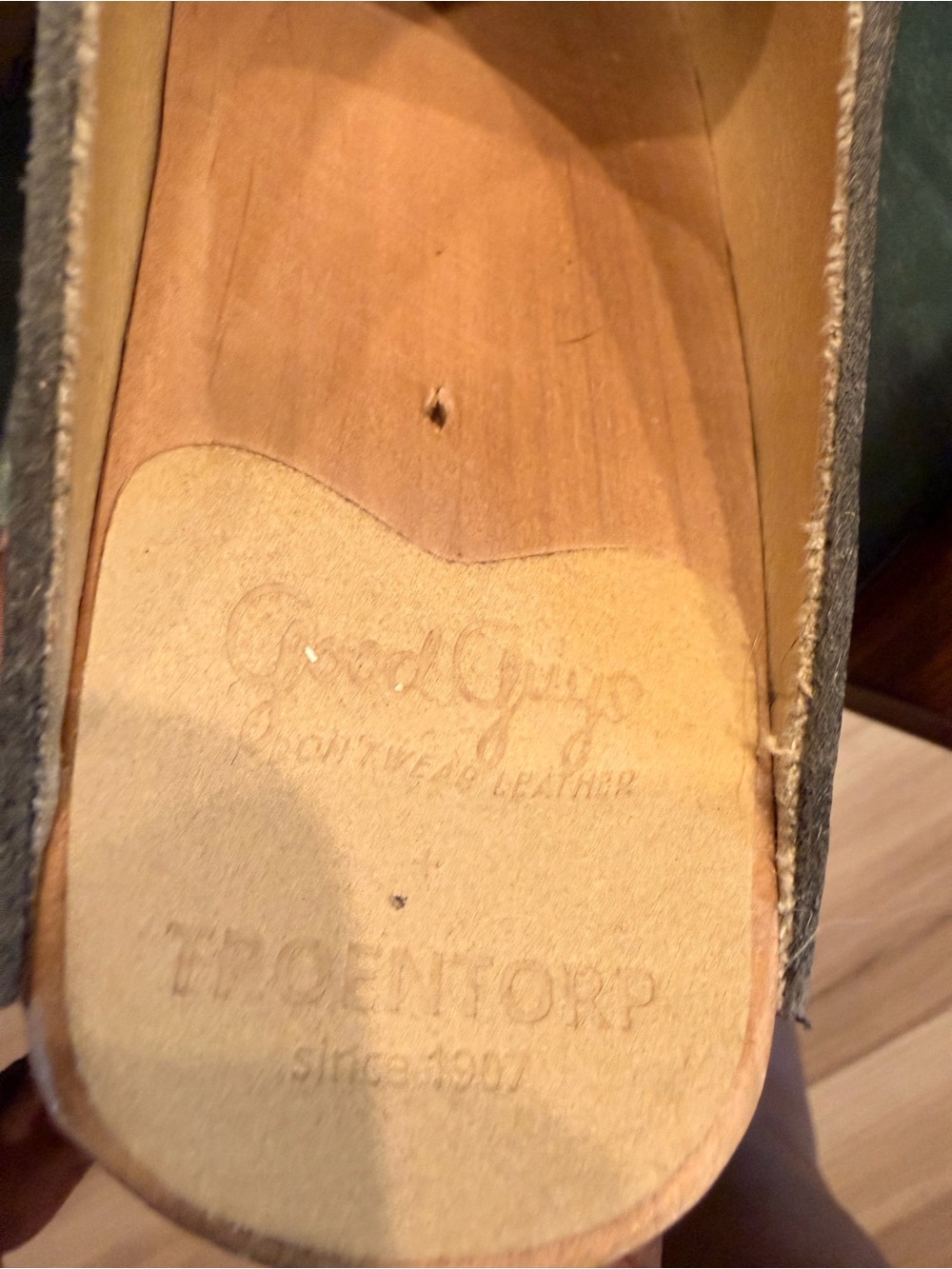 Troentorp sweden made Da Vinci Black Leather Clog - Picture 5 of 6